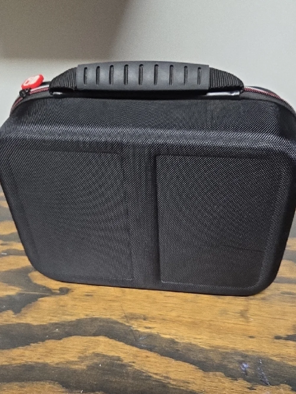 Nintendo Black Carry Case with Red Logo and Accents